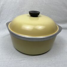 Vintage Club Aluminum 4 Quart Dutch Oven Stock Pot Round Harvest Gold Yellow 10” picture