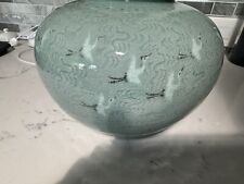 korean celadon crane vase picture
