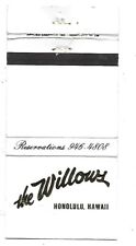The Willows-Honolulu, Hawaii  Vintage Matchbook Cover picture