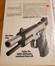 MAN CAVE ART- Vintage Advertising 1967 Smith & Wesson .38 Master #233 picture
