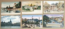 1899-1918 GERMANY ANTIQUE & VINTAGE OLD POSTCARDS LOT OF 6 picture