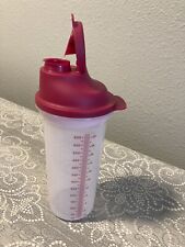 Tupperware EZ Shaker Burgundy/ Sheer Quick Shake All In One New 20oz picture