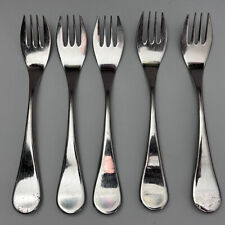 Nambe Viento Salad Fork Wide Tip x6, 18/10 China picture
