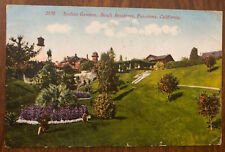 Antique Postcard 1915 Postmark, Sunken Gardens Busch Residence Pasadena, CA picture
