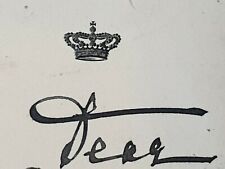 1931 HRH Queen Princess Sophie Greece Signed Royal Letter Document Royalty picture