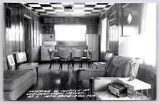 Mountain Home Arkansas~Chit Chat Chaw Resort Cottage Interior~1950s RPPC picture