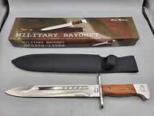 Frost Cutlery Military Bayonet HK6290-135RW Steel Blade Rose Wood Handle 13 1/2