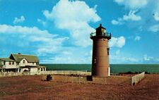 Postcard East Chop Lighthouse Martha's Vineyard Massachusetts MA Vintage picture