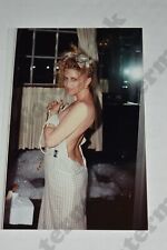 candid curvy blonde woman in white dress VINTAGE PHOTOGRAPH  Gv picture