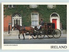 Postcard: Georgian Dublin, Ireland - Horse Carriage in Fitzwilliam Square picture