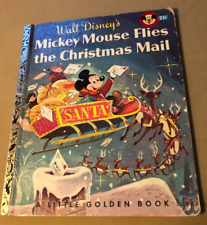 1956 Little Golden Book- Walt Disney's Mickey Mouse Flies the Christmas Mail picture