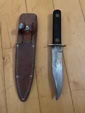 Vintage Outdoor Sportsman Carbon Steel Fixed Blade Knife w/ Sheath picture