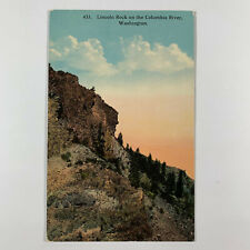 Postcard Washington Columbia River WA Lincoln Rock 1910s Unposted Divided Back picture