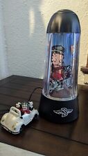 RARE Vintage BETTY BOOP Motorized Lamp Rotating Motorcycle + Car CeramicFiguring picture