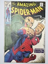 Amazing Spider-Man #69 (1969) 1st mention Vanessa Fisk in 6.5 Fine+ picture