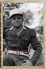 40s Vietnam War SAIGON FRANCE ARNY SOLDIER UNIFORM PORTRAIT  Vintage Photo 1503 picture