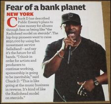 2009 Chuck D Public Enemy Sellaband NME Article Clipping 3.5