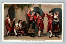 San Gabriel CA-California, Act 2 Mission Play, On Stage, Vintage Postcard picture
