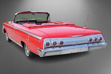 1962 Chevy Impala SS 409 13x19 Poster Style PhotoArt 10m HQ Chevrolet Roman Red picture