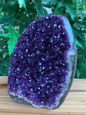Finely Polished Uruguay Deep Purple Amethyst Cluster Crystal Geode, Pick a Size picture