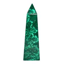 Green Malachite Healing Crystal Stone Obelisk Tower picture