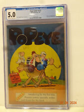 FOUR COLOR COMICS #113 1ST. POPEYE ORIG. STORY AND ART IN COMICS CGC 5.0 SCARCE picture