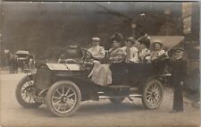 RPPC Early Touring Automobile People Outing Amateur Films Sight Postcard U19 picture