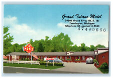 c1940s Grand Tulane Motel Farmington Michigan MI Vintage Postcard picture