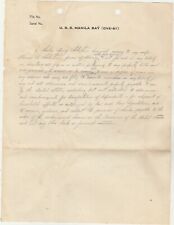 U.S.S.Manila Bay (CVE-61) -- Letterhead - Draft of Power of Attorney -- WWII Era picture