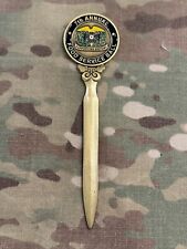 RARE 7th Annual US Army Food Service Ball Challenge Coin Letter Opener picture