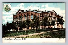 Bismarck ND-North Dakota, State Capitol, Antique, Vintage Souvenir Postcard picture