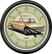Licensed 1967 Chevy Pickup Truck Vintage Chevrolet General Motors Wall Clock picture