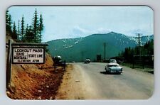 ID-Idaho, Lookout Pass, Tourist Traffic, Antique, Vintage Souvenir Postcard picture