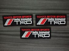 3 pcs Patch Toyota TRD logo Car Motor Racing Embroidered Iron or Sew on Jacket  picture
