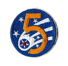 5Th ARMY AIR FORCE Vintage Military Patch US Uniform Insignia 5 With Comet Star picture