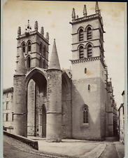 France, Montpellier,,Cathedral Saint-Pierre vintage print print print print print print, print a picture