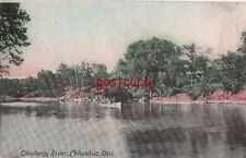 1909 COLUMBUS OH Olentangy River publ Jacobs & Greene boats, to Mrs Lizzie Riley picture