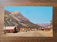 Postcard MT Montana Cooke City Park County Street Scene Town View picture