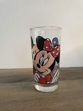 Vintage Walt Disney Co. 8 Oz Glass Tumbler Mickey Minnie Donald Duck picture