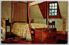Interior~Missouri~Old Canopy Bed In Factors Bedroom @ Fort Osage~Vtg Postcard picture