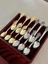 Rolex Bucherer Lucerne Switzerland Stainless Steel Collectors Spoons Gold Silver picture