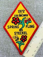 1972 Spring Fling Steckel Vintage Girl Scout Collectible Embroidered Patch New picture