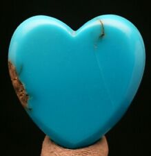 SLEEPING BEAUTY TURQUOISE Carved Heart Natural Authentic Gemstone ARIZONA picture