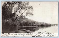 Minneapolis Minnesota MN Postcard Path And Shore Lake Harriet Scene 1907 Antique picture