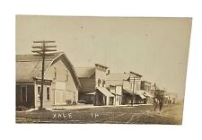 Yale Iowa RPPC Postcard 1910 Main Street Scene picture