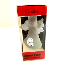 Vintage 1980 Annual Goebel Angel Ornament Limited Ed Crystal Glass West Germany picture