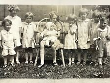 VH Photograph Group Of Rascally Kids Girls Boys 1920-30's picture