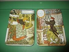 RDE Imports Vintage Melamine January & February Small Trays Made in Italy picture