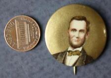 1909 Abraham Lincoln Centennial Era metallic gold image cello 1 1/4