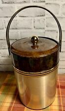 Vintage 5qt Ice Bucket Georges Briard Gold Mid Century MCM Barware 10
